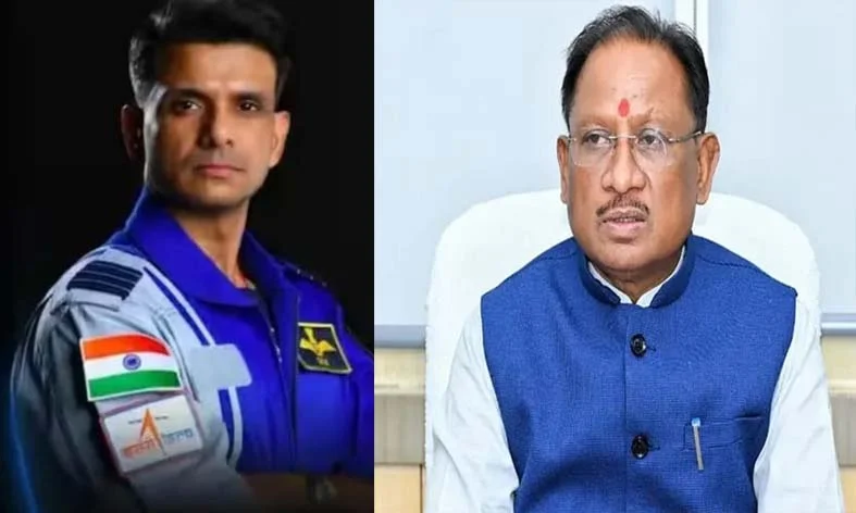 CG News- Axiom-4 मिशन की सफलता पर मुख्यमंत्री विष्णु देव साय ने भारतीय गगनयात्री शुभांशु शुक्ला को दी बधाई…